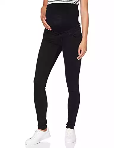 Mamalicious Mllola Slim Black Jeans - Pantaloni gravidanza